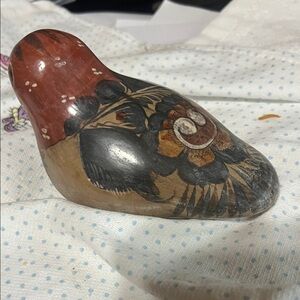 Handcrafted Painted pottery bird